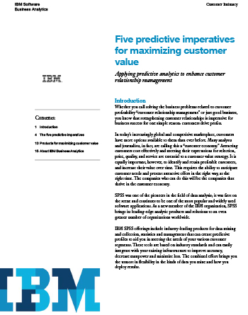 5 Predictive Imperatives